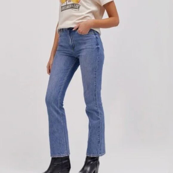 Lee x Daydreamer Size 29/28 High Rise Western Crop Bootcut Jeans - Picture 2 of 13